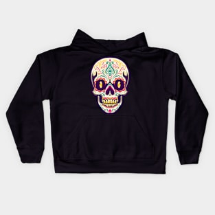 5 de Mayo Mexican Sugar Skull, Cinco De Mayo Skull Kids Hoodie